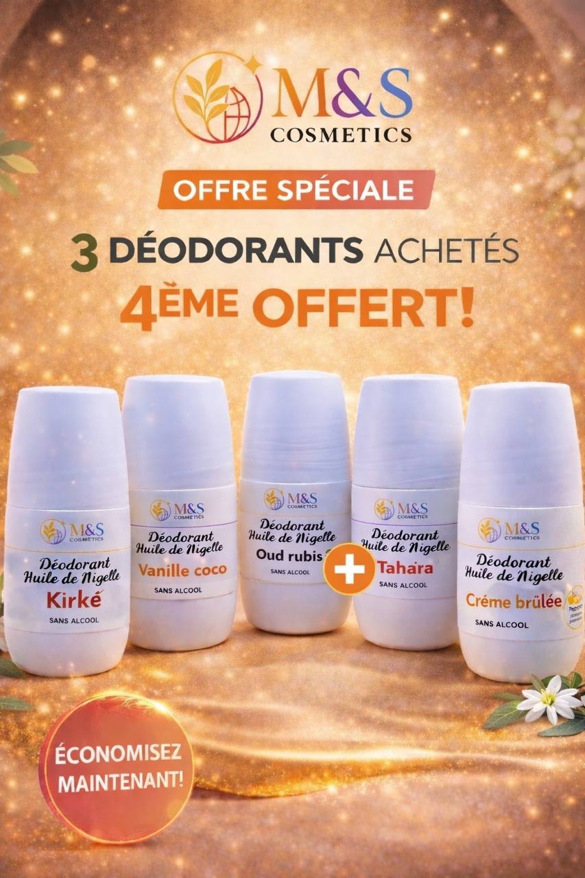 Déodorants à l'Huile de Nigelle